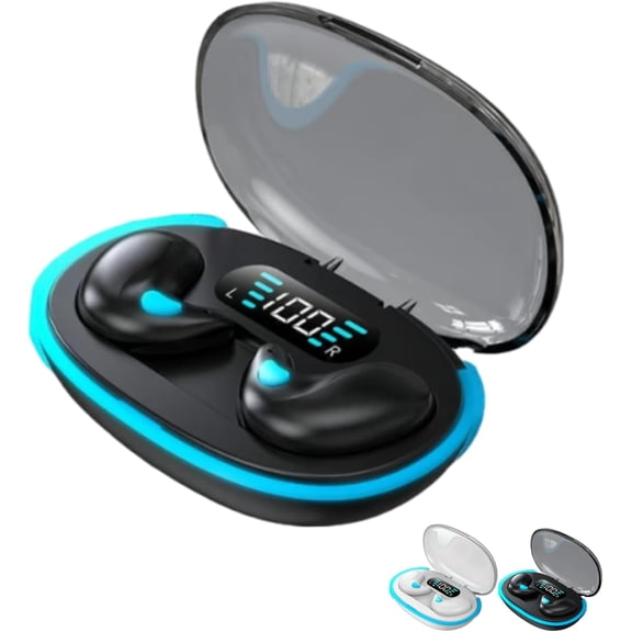 Benledning Sleep Bluetooth Earbuds, Sleep Earbuds for Side Sleepers, Noise Cancelling Earbuds for Sleep, Micro Sleep Earbuds, Sleep Earbuds Wireless Bluetooth,Bluetooth 5.4,LED Display