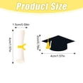 thumbnail image 5 of Party Supplies Set 100 Pcs Graduation Cap Confetti Small Black Grad Cap Confetti 2026 Graduation Grad Cap Table Scatter Scatter Decoration for Congrats Grad Theme Table Decor Decoration Kit Party Dec, 5 of 5