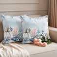 thumbnail image 2 of Pumpkin Starfish Outdoor Waterproof Pillow Covers, Blue Thanksgiving Coastal Autumn Decorative Square Throw Pillowcase Sofa Cushion Sham for Patio/Couch/Chair, 24"x24" 2 Pack, 2 of 8