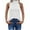 White, variant on VEKDONE Womens Sleeveless Turtleneck Tops Mock High Neck Pleated Tank Tops 2025 Slim Fit Undershirt Basic Layer Tee Solid Color Plus Size Vests Coffee Large
