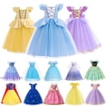 thumbnail image 2 of Disney vestido de princesa Cenicienta para niñas, ropa de fiesta de cumpleaños, Carnaval, disfraz de Elsa, Anna, Bella, Rapunzel, Aurora, Encanto, 2 of 5