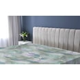 thumbnail image 5 of Ambesonne Roses Fitted Sheet, Blurry Garden Flowers Print, Twin XL Size, Mint Green Lilac and Grey, 5 of 5