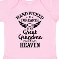 thumbnail image 4 of Inktastic Handpicked for Earth by My Great Grandma in Heaven Boys or Girls Baby Bodysuit, 4 of 5