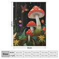 thumbnail image 4 of JRXY Mushroom Blanket, Mushroom Gifts for Women, Soft Cozy Flannel Mushroom Throw Blanket Mushroom Cottagecore Stuff Gifts for Mushroom Lovers Couch Bedding Decor White, 4 of 6