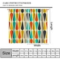 thumbnail image 3 of Mid Century Curtains Modern Colorful Abstract Geometric Drop Shapes Window Drapes Retro Bedroom Decor Art Printed Living Room Treatment Fabric 2 Panels 52x63 Inch Blackout, 3 of 6
