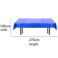 thumbnail image 2 of 2Pack Foil Metallic Tinsel Tablecloth Table Cover Shiny Plastic Tablecloth Table Cloth Party Tablecovers for Rose Gold Party Table Decoration - Navy blue, 2 of 5