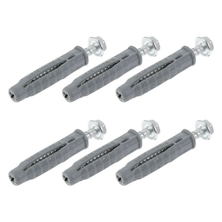 Soimiss 6Pcs Expansion Anchor for Lcd Tv Bracket with Plastic Material and Anti-rotation Structure