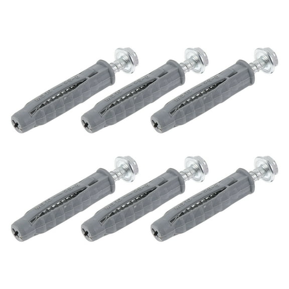 Soimiss 6Pcs Expansion Anchor for Lcd Tv Bracket with Plastic Material and Anti-rotation Structure