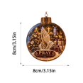 Prayer Hand Tree Christmas Hanging Ornament Praying Hands Design Shatterproof Round ...