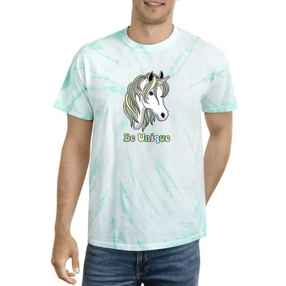 Be Unique Unicorn Design Tie Dye Cyclone Men -Image by Shutterstock, Male Small