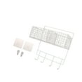 thumbnail image 3 of Cesta de almacenamiento para colgar en la pared de la cocina, versátil para el hogar, organizador de ducha Blanco, 3 of 9