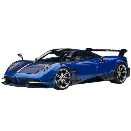 Pagani Huayra BC Blu Francia / Candy Blue Metallic with Carbon Accents 1/18 Model Car by Autoart
