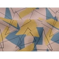thumbnail image 4 of oneOone Viscose Jersey Fabric Rectangle & Triangle Geometric Printed Fabric 1 Yard 60 Inch Wide, 4 of 5