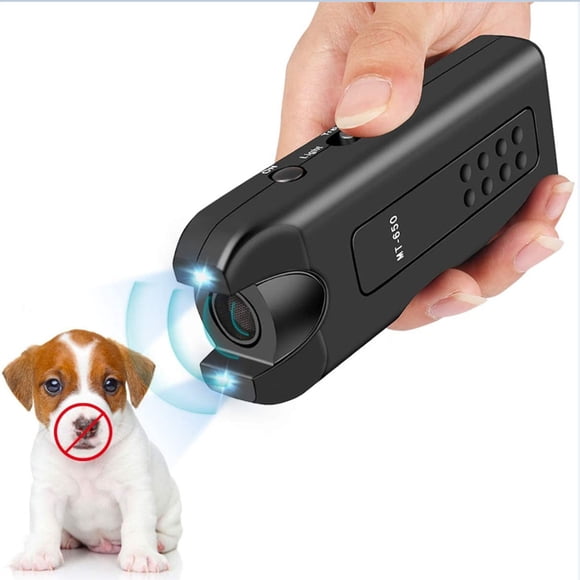 Birdeem Ultrasonic Dog Bark Deterrent Device,Barks No More Dog Training Device,Dog Bark Deterrent Devices,Ultrasonic Dog Training Tool with Led Flashlight Rechargeable(Black,5.11In)