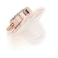 thumbnail image 3 of Bling Baby Pacifier with Pacifier Clips BPA Free and Anti-dust Cover Rose Gold A-Z(Rose Gold) (A, Gold), 3 of 5