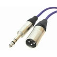 thumbnail image 5 of XLR Quad Microphone Cable with XLR Male to 1/4" TRS Male Connectors, 5 of 10