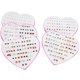 thumbnail image 3 of Pendientes de resina acrílica simples, pendientes de mujer, venta al por mayor, puesto de amor, joyería, caja de plástico, 3 of 4