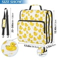 thumbnail image 2 of FORMRS Zipper Binder with Shoulder Strap 2-inch Ring 500 Sheet Capacity File Bag, Yellow Rubber Ducks, 2 of 5