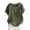 Green1, variant on Zynoxe Cotton Linen Summer Tops for Women Round Neck Short Sleeve Tops Casual Loose Flowy Embroidered Boho Peasant Gauze Blouses for Women