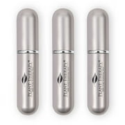 Plant Therapy Essential Oil Aromatherapy Nasal Inhaler | Gray, 3 Pack | Portable, Aluminum and Glass With Cotton Wicks