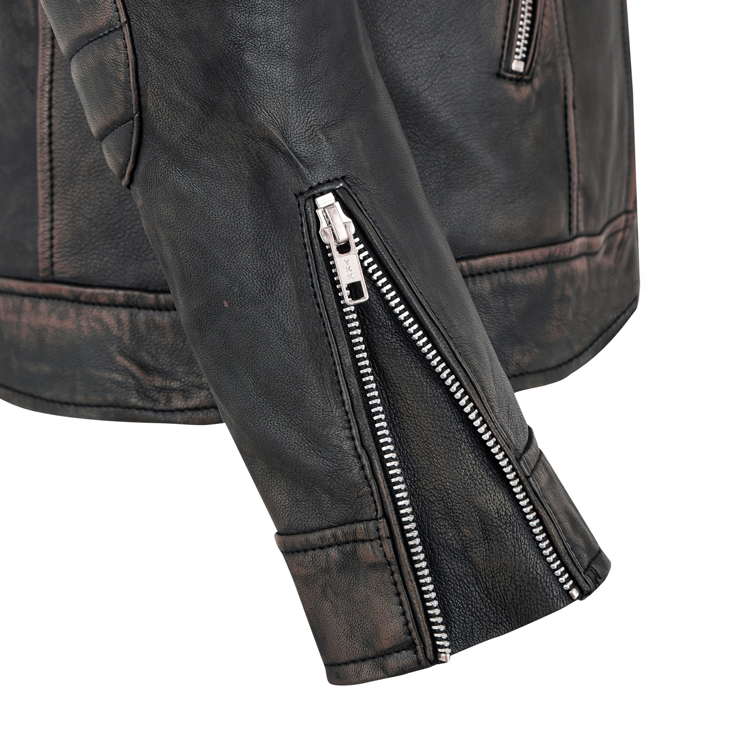 Skylinewears Leather Jacket Men Autumn Winter Solid Leather Jacket Warm Coat Jacket Long Sleeve Zipper Pocket Fashion Coat