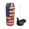 thumbnail image 2 of Easygdp American Flag And Baseball 18oz Sports Insulated Kettle With Straw Insulated Water Bottle For Running Hiking Cycling Climbing Man'S Womens Sports Water Bottle, 2 of 8