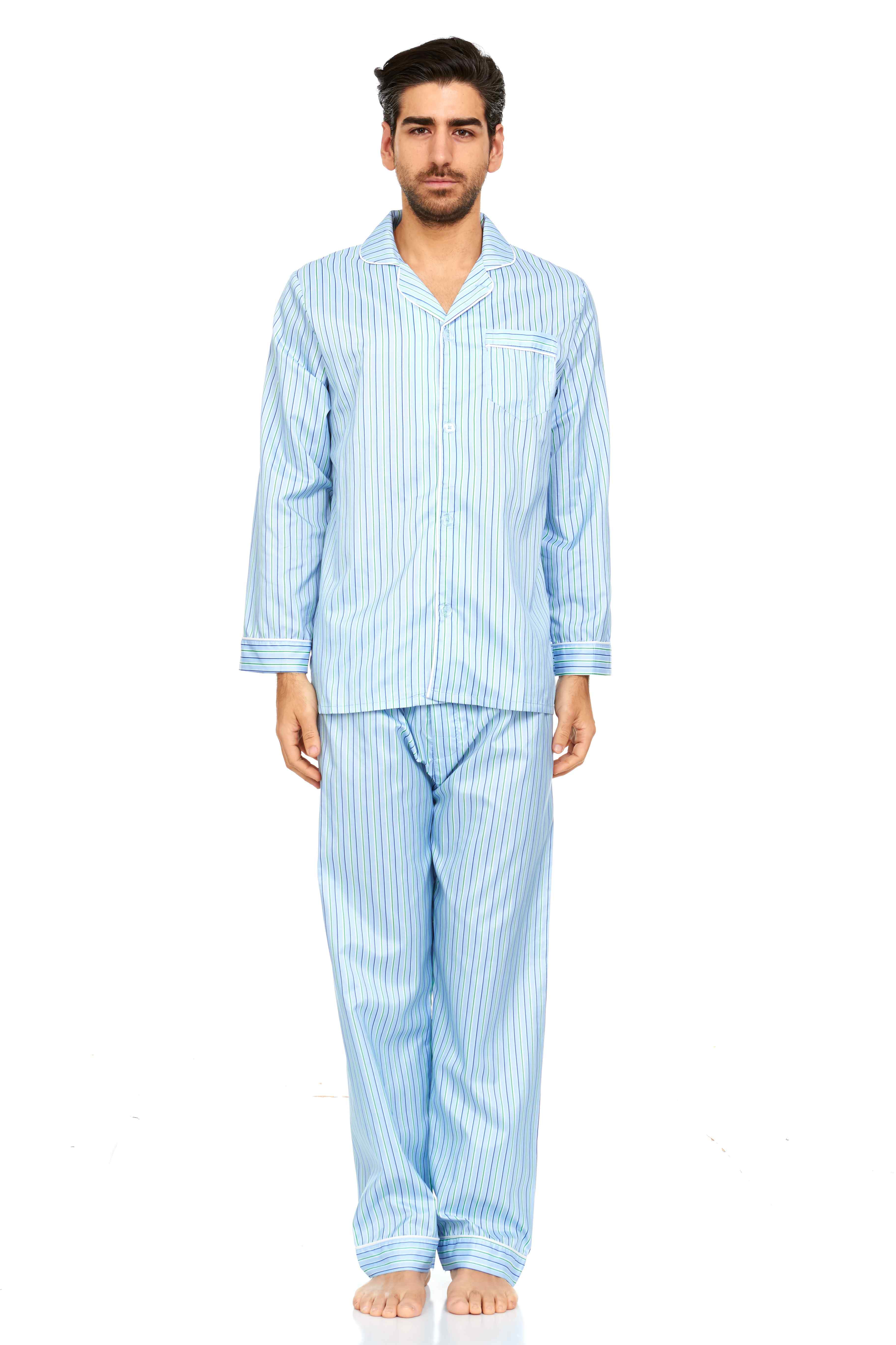 EZI Men's Cotton-rich Pajama PJ Set - Walmart.com