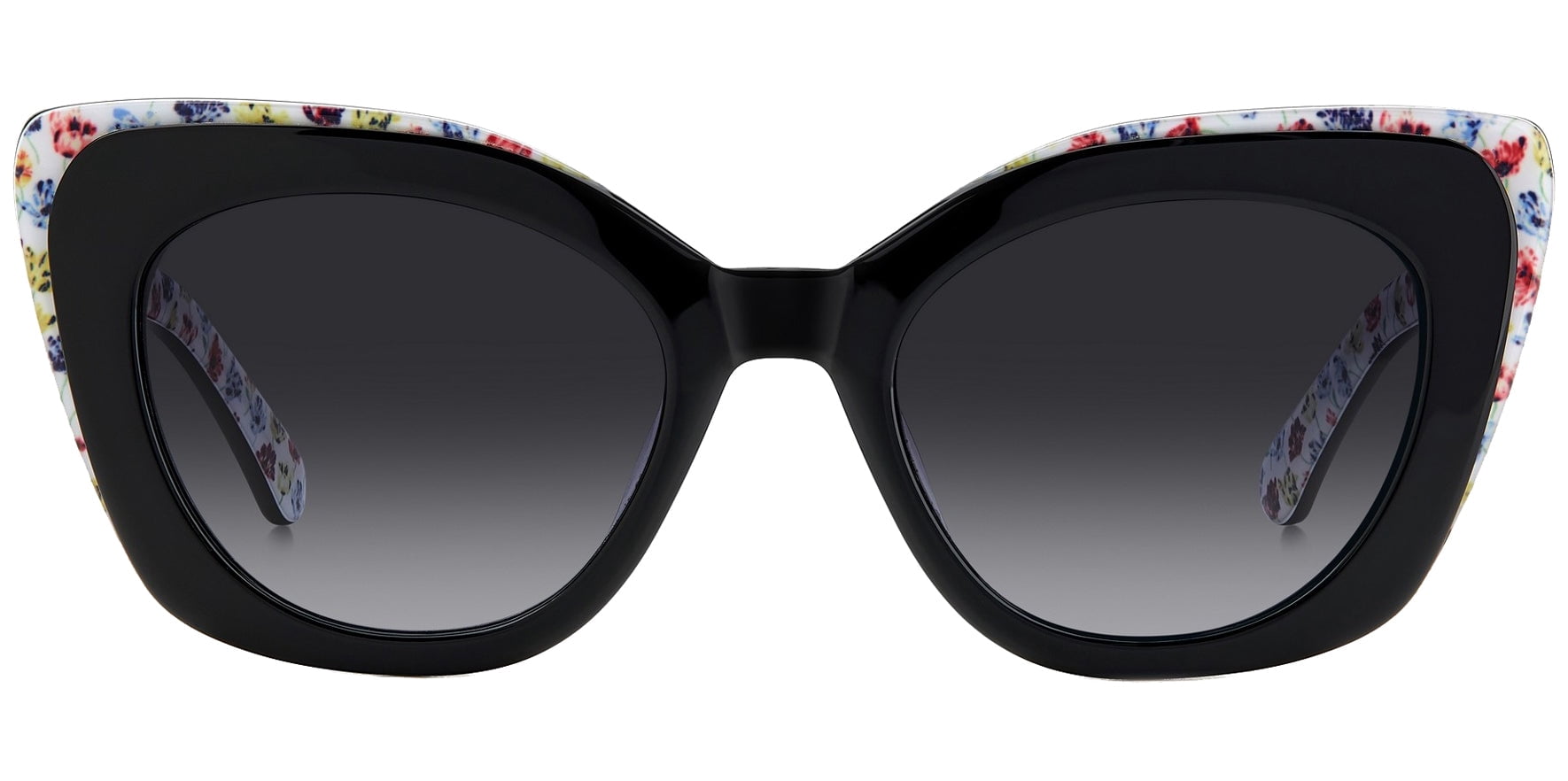 Kate Spade Marigold Women's Black Cat Eye Sunglasses with Gradient Lens