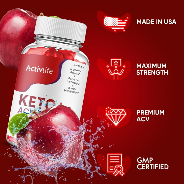 ActivLife Keto ACV Gummies, Activ Life Keto Gummies, ActivLife Keto with ACV Official Weight Management Formula Gummy (1 Pack) - Walmart.com