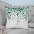 thumbnail image 4 of Sage Green Eucalyptus Leaves 18x18 Pillow Covers Set of 2, Spring Farmhouse Botanical Throw Pillow Covers Decorative Couch Cushion Case, Microfiber Square Pillowcases for Bedroom Car Living Room, 4 of 7