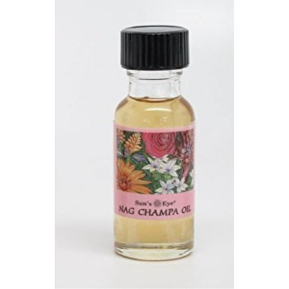 Sun's Eye Nag Champa Herbal Fragrance Oil - 1/2 Ounce Bottle