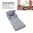 thumbnail image 3 of Kids Couch Fold Out, 2 In1 Plush Children Couch Backrest Armchair Bed, Convertible Sofa To Lounger, Portable Flip Open Recliner, Fun Baby Sofa For Infant Toddler Baby Girls, 3 of 8
