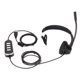thumbnail image 2 of Auriculares telefónicos Auriculares monoaurales negros con cancelación de ruido y micrófono Tarjeta de sonido USB para servicio al cliente de oficina, 2 of 10