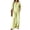 Green, variant on Women's 2-Piece Pants Set V-Neck 3/4 Sleeve High Waist Wide Leg Cloud Cotton Casual Lounge Outfit S-XXXL