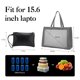 thumbnail image 3 of Yeshouse Bolsa de almuerzo para mujer, bolsos para portátil con compartimento isotérmico para alimentos, bolso de trabajo de cuero sintético de 16,5", fiambrera a prueba de fugas, 3 of 7