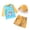 1-Yellow1788, variant on Tiijoy Boys UPF 50 Long Sleeve Swim Shirt and Swim Trunks Rash Guard Swimsuit, 3-Piece, Sizes 4-5