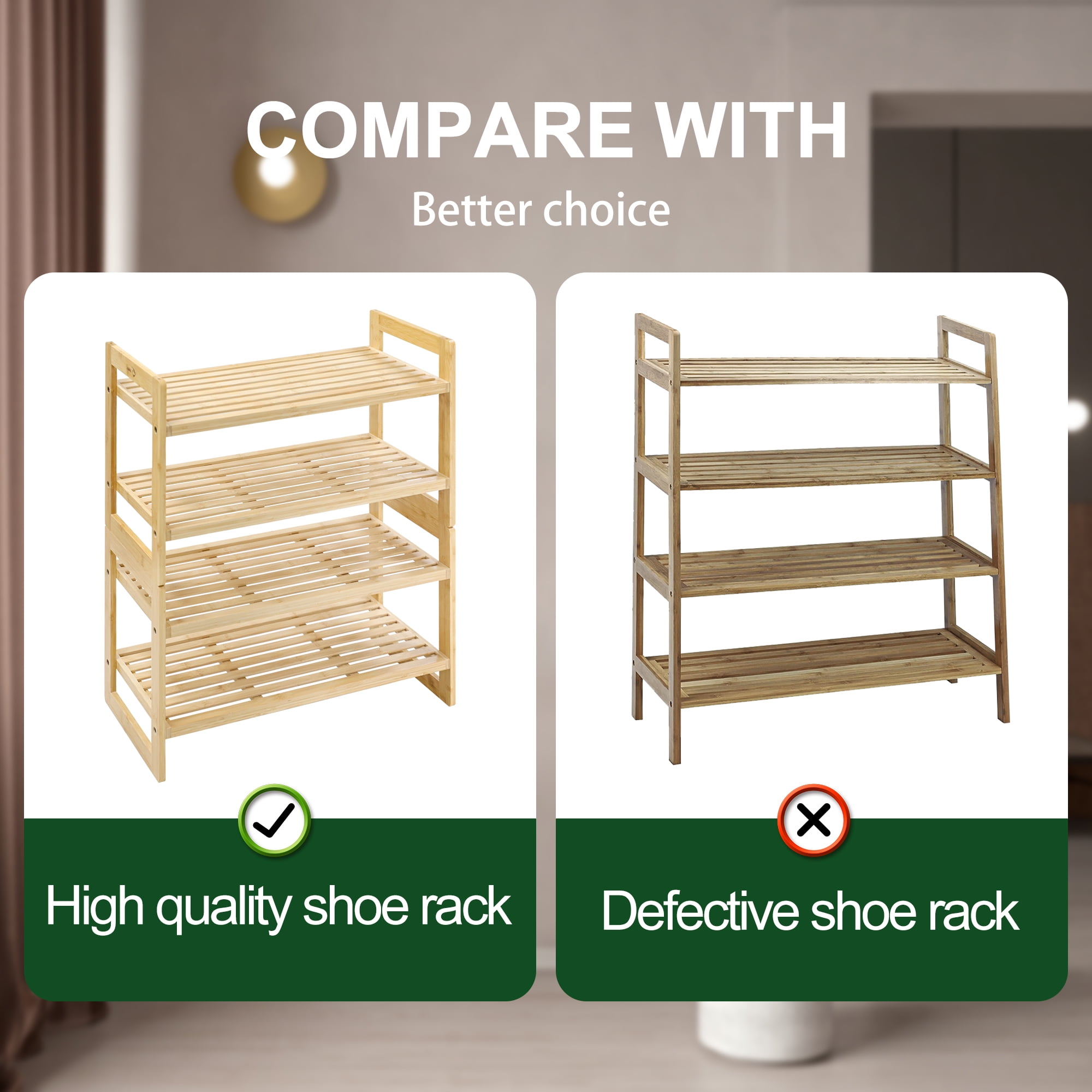 Bamboo shoe rack costco sale