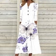 thumbnail image 1 of Qiopertar Mode Femmes Décontracté Aguichant Col Rond Imprimé Été Manches Courtes Poches Robe Liquidation Moins de 5$ en Liquidation Offres d'Accès Anticipé, 1 of 5