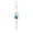 Blue, variant on Gazing Ball Spiral Tail Wind Spinner Stabilizer Stainless Steel Glass Ball Wind Spinner Tail with Hanging Swivel Hook Sun Catcher for Indoor Outdoor Garden Decoration