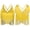 Yellow, variant on Women Salsa Latin Dance Top V-Neck Sleeveless Fringe Crop Top for Performance Competition Yellow L