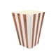 thumbnail image 5 of 24 cajas de palomitas de maíz con rayas verticales, contenedor para palomitas de maíz, suministros para fiestas, color oro rosa, 5 of 7