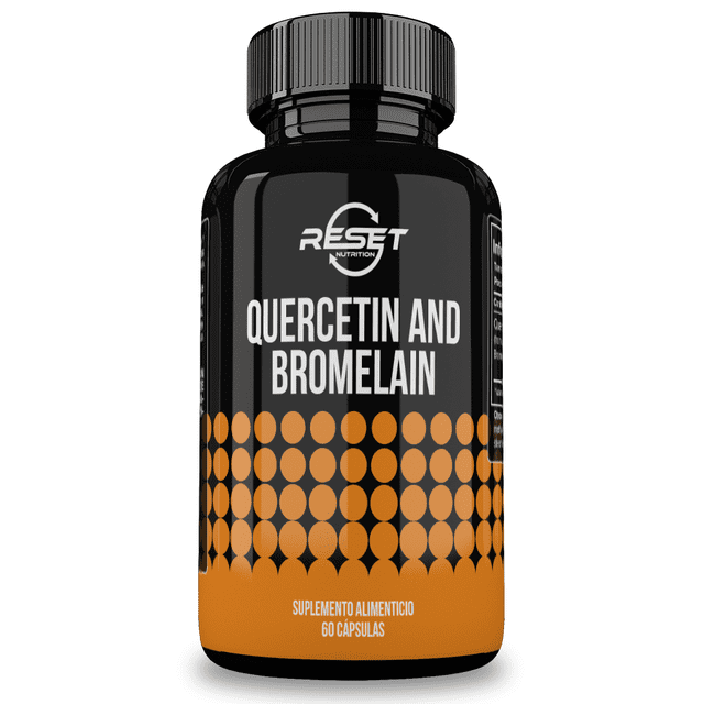 Reset Nutrition Quercetin Bromelain | 600 Mg | 60 Servings | 60 Capsules | Hecho en USA RESET NUTRITION Quercetin with Bromelain