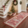 thumbnail image 3 of KUETH 2x5 Christmas Runner Rugs Machine Washable Non Slip Red Rugs for Kitchen,doorways and Hallway Decor, 3 of 12