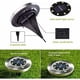 thumbnail image 3 of Laklulu - Lámpara solar para exteriores, 8 LED, paquete de 8 focos, lámpara solar para jardín, impermeable, IP65, luz decorativa para césped, para senderos, jardín, terraza, patio, césped, blanco, 3 of 6