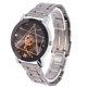 thumbnail image 1 of Reloj analógico de Cuarzo Bling Bling con correa de aleación Esfera negra masculina, 1 of 10