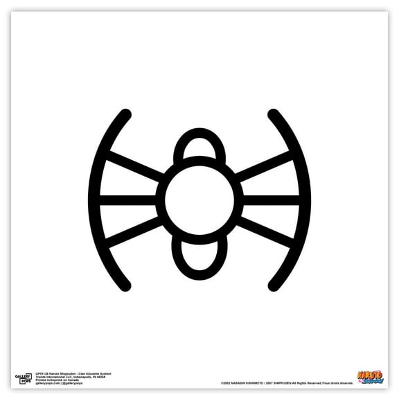 Gallery Pops Naruto Shippuden - Clan Aburame Symbol Wall Art, Unframed Version, 12" x 12"