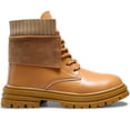 thumbnail image 3 of Botas Casuales para Mujer con Cordones Botin de Corte Medio Impermeable Tacon Bajo, 3 of 7
