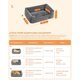 thumbnail image 5 of FEANDREA Cama para Perros, Sofá para Mascotas, 90 x 75 x 25 cm, Bordes Elevados, Fondo Antideslizante, Funda Extraíble, L, para Perros Medianos, Gris Claro, 5 of 5