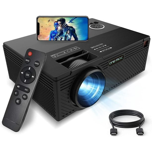 Volkmi 1 ensemble de projecteur de maison ABS YT200 mini portable mini  portable projection de téléphone portable pour petits enfants noir 