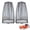 Black, variant on Mosquito Head Net Mesh, Face Neck Fly Netting Hood from Bugs Gnats Noseeums Screen Net for Any Outdoor Lover- with Carry Bags Fits Most Sizes of Hats Caps (2pcs, Grey, Updated Big Net)